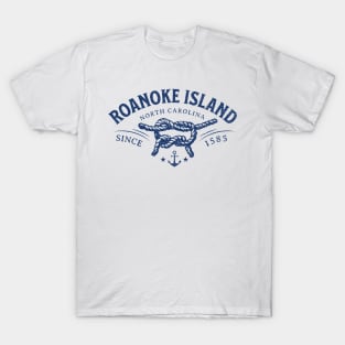 Roanoke Island, NC Beach Knot Summer Vacation T-Shirt